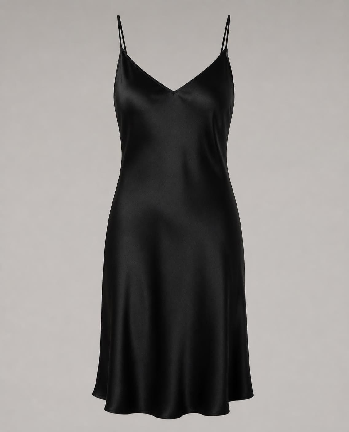 A black slip dress (a generated photo)