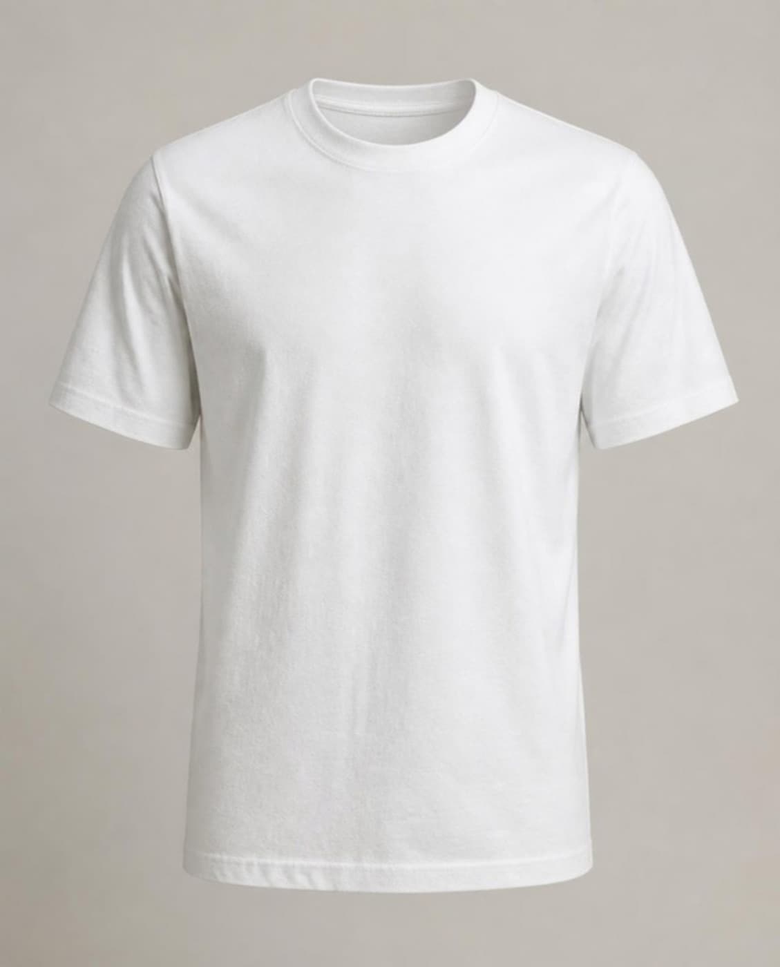 A plain white T-shirt (a generated photo)